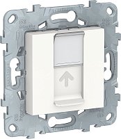 Розетка компьютерная без рамки Schneider Electric Unica New 1-м. RJ45 5e белый